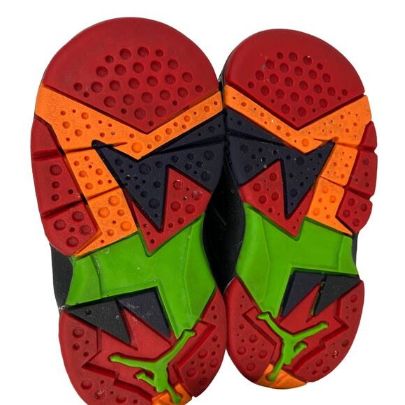 Nike Jordan 7 Retro BT Marvin The Martian 304772 028 Toddler Size 4c Black - Picture 8 of 12